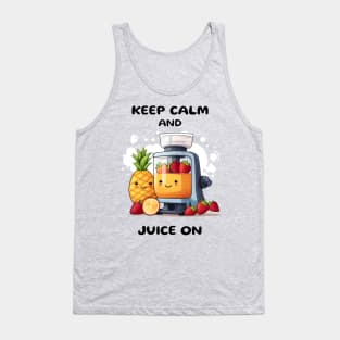 Fruit Juicer Keep Calm And Juice On Funny Health Novelty Tank Top